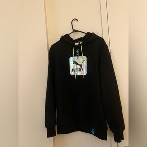 New Puma men black hoddie